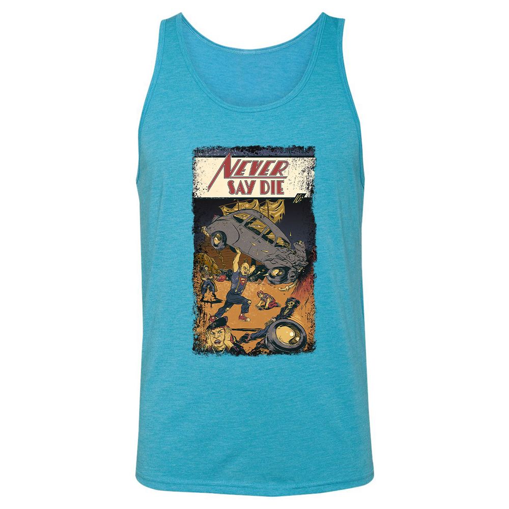 Unisex Jersey Tank - X66HVW1C - Aqua Triblend - 3