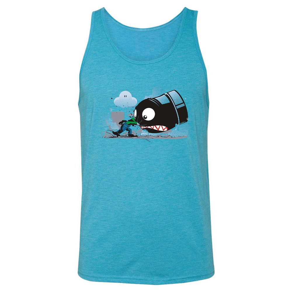 Unisex Jersey Tank - R5ANH9PR - Aqua Triblend - 3
