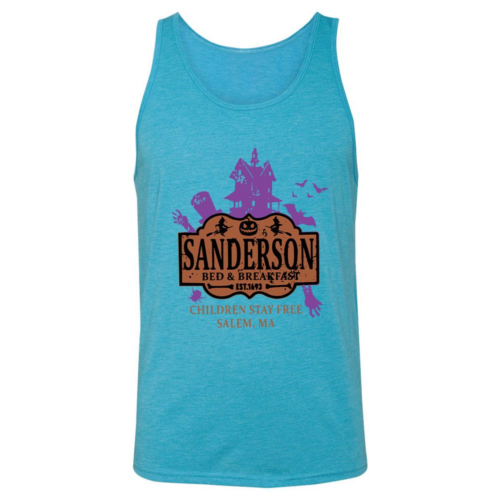 Unisex Jersey Tank - 5DMZSS7G - Aqua Triblend - 3
