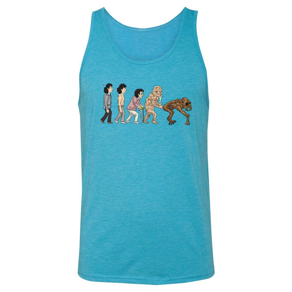 Unisex Jersey Tank - E44SDGCU - Aqua Triblend - 3