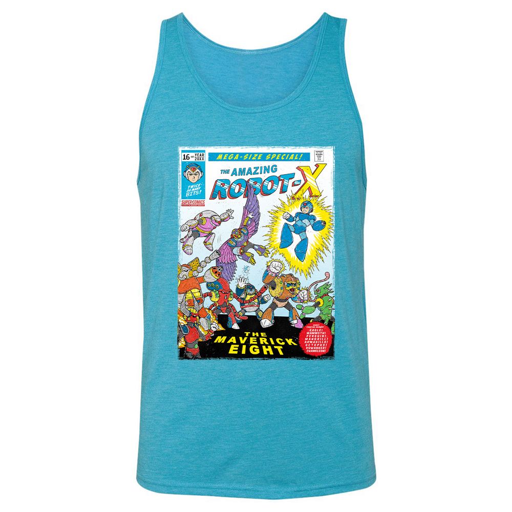 Unisex Jersey Tank - WNS9L9ZM - Aqua Triblend - 3