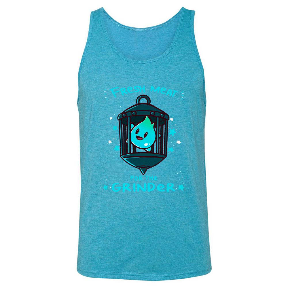 Unisex Jersey Tank - W5HJXU72 - Aqua Triblend - 3