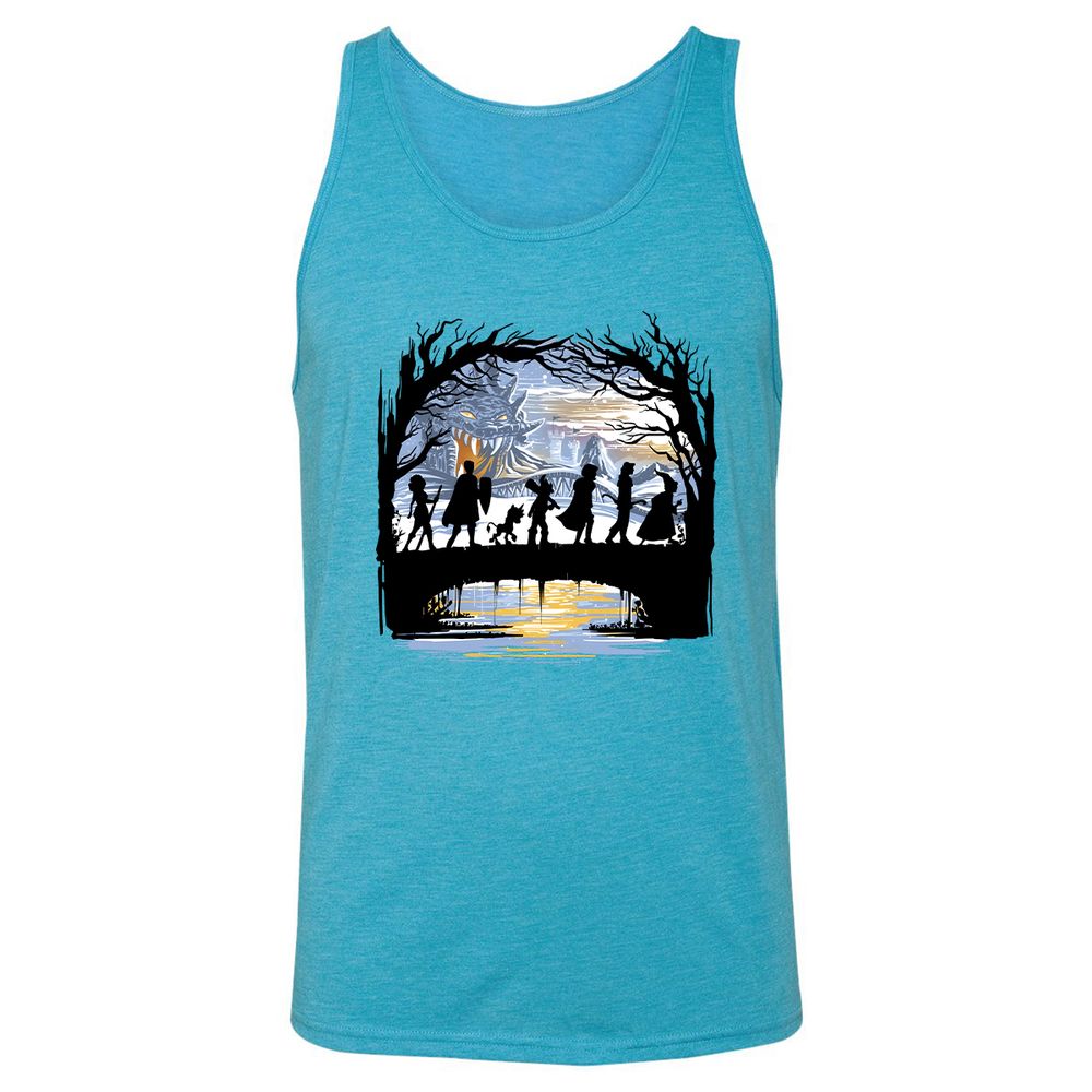 Unisex Jersey Tank - Y1VXQRZC - Aqua Triblend - 3