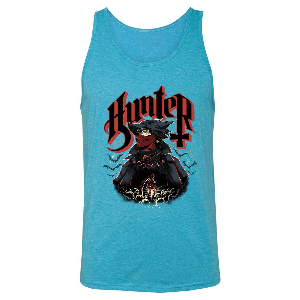 Unisex Jersey Tank - EFM76MFR - Aqua Triblend - 3
