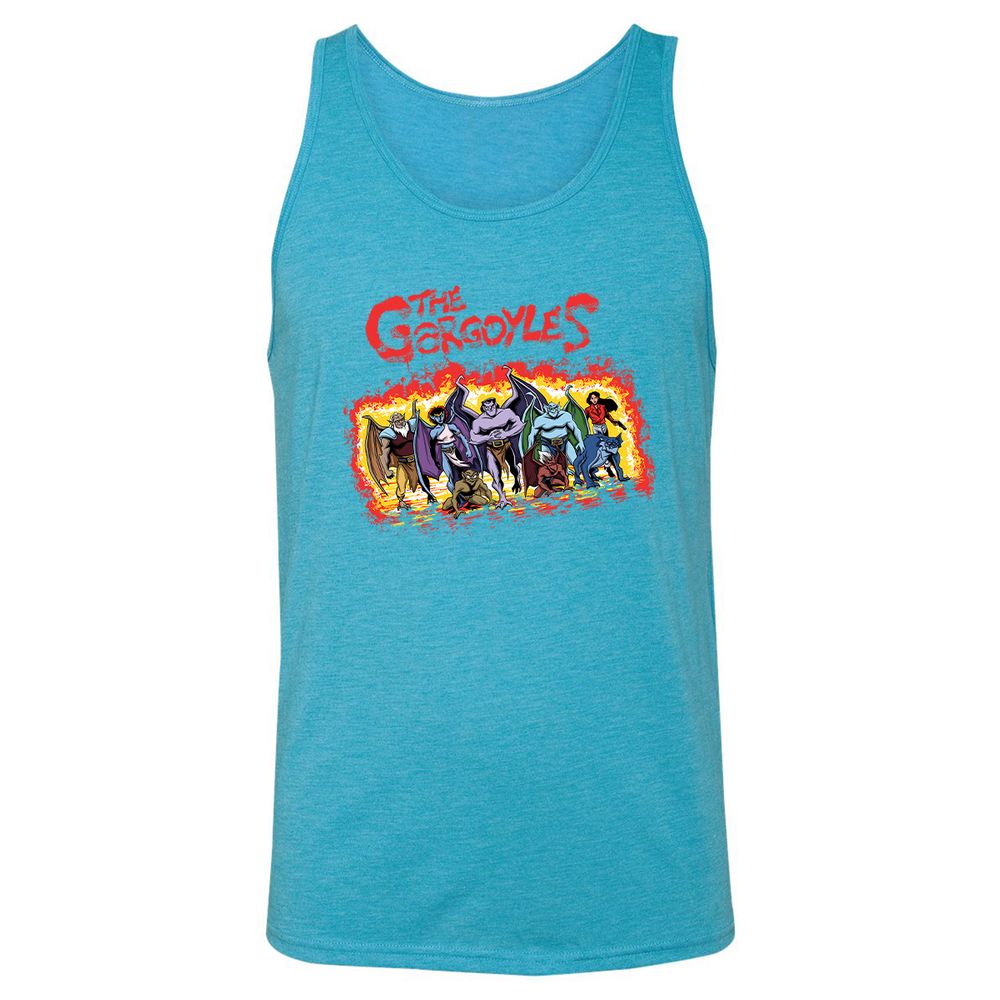 Unisex Jersey Tank - BKEJSJNC - Aqua Triblend - 3