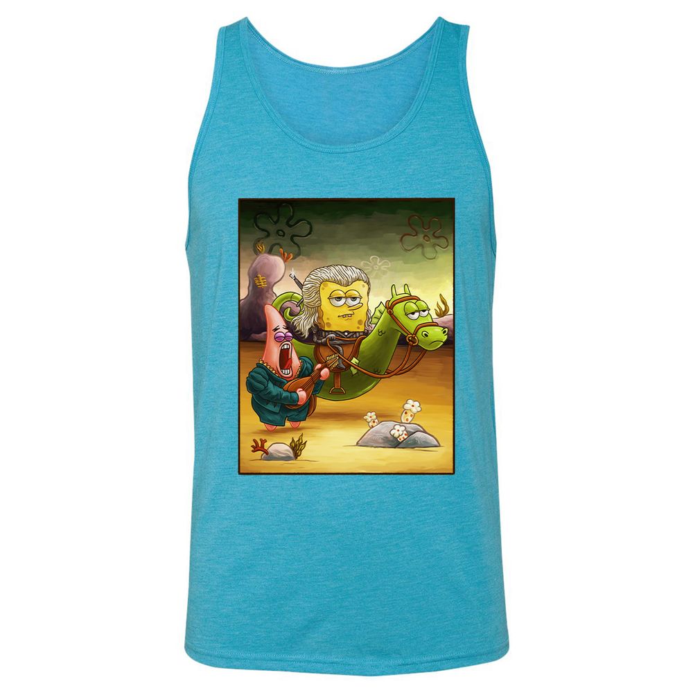 Unisex Jersey Tank - 521NCSMR - Aqua Triblend - 3