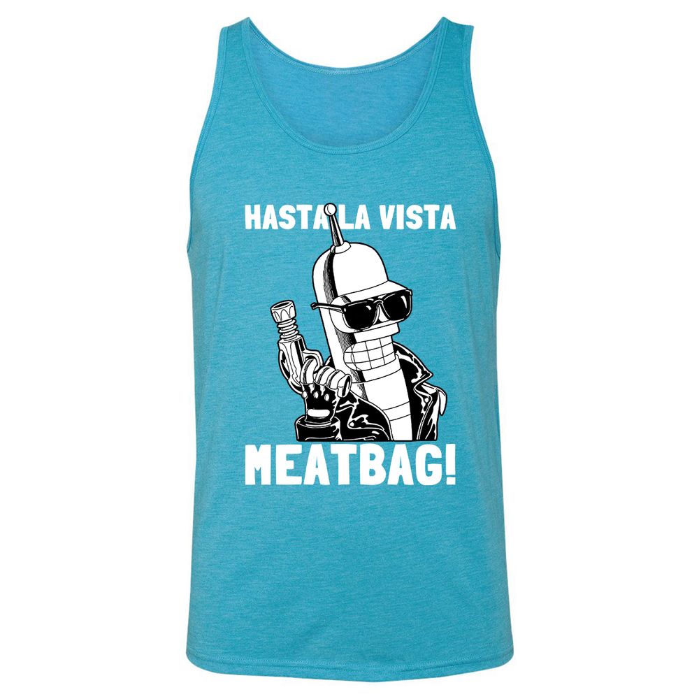 Unisex Jersey Tank - E84YX4KV - Aqua Triblend - 3