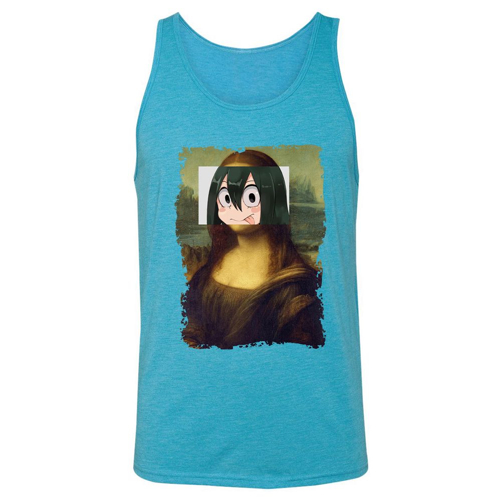 Unisex Jersey Tank - SWWLKHPL - Aqua Triblend - 3