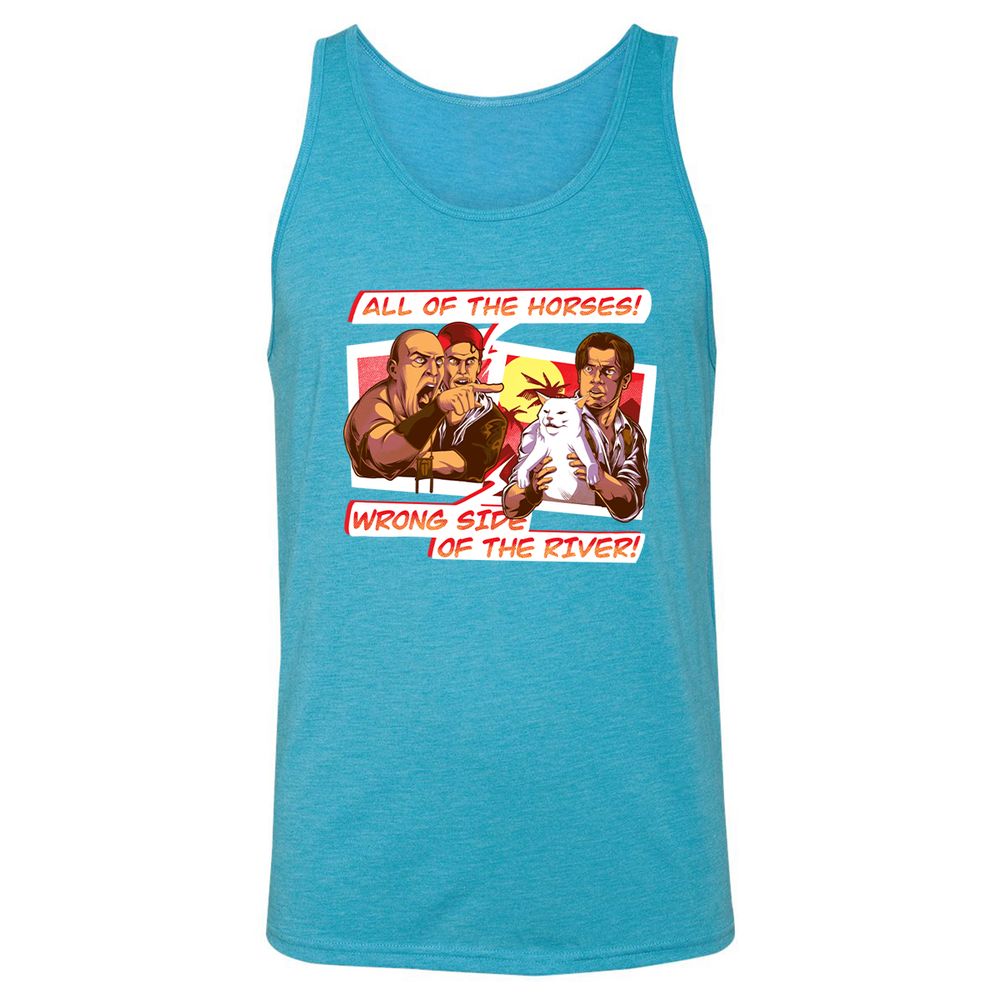 Unisex Jersey Tank - XE1WA5NQ - Aqua Triblend - 3