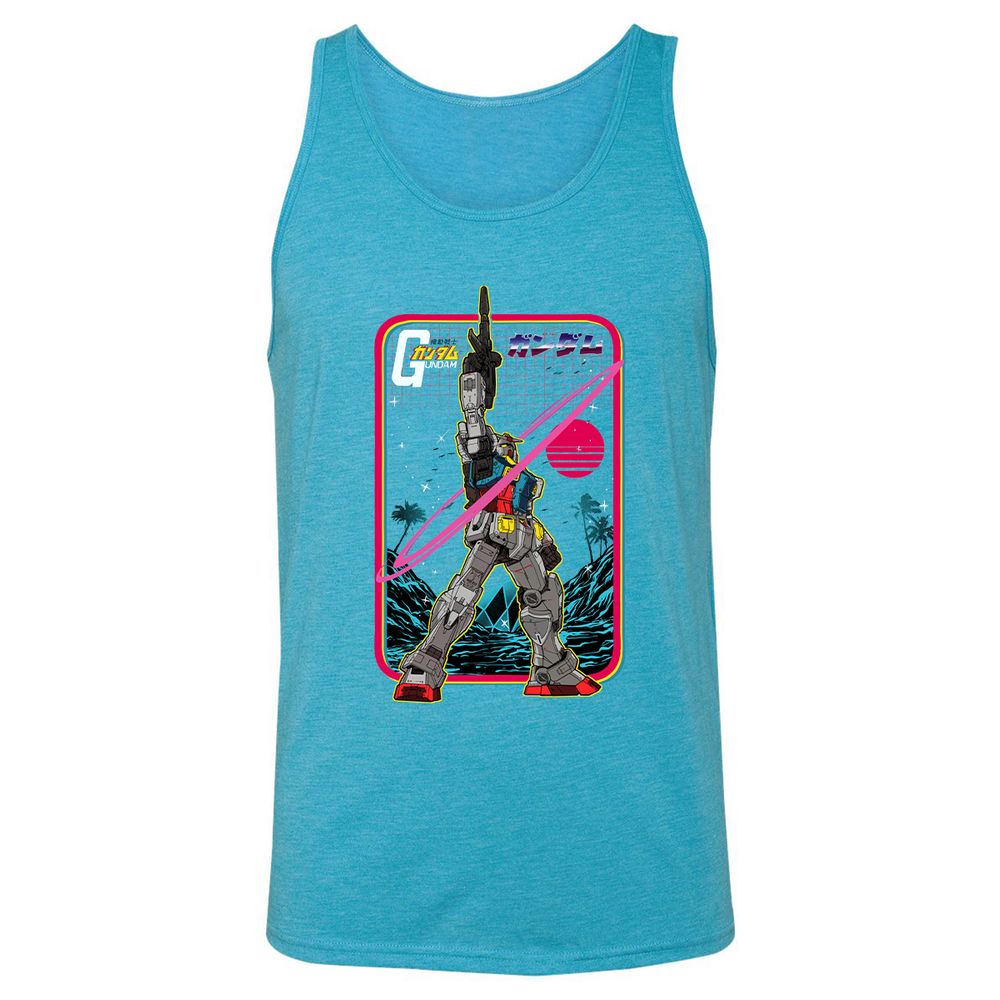 Unisex Jersey Tank - BE6Y8GLX - Aqua Triblend - 3