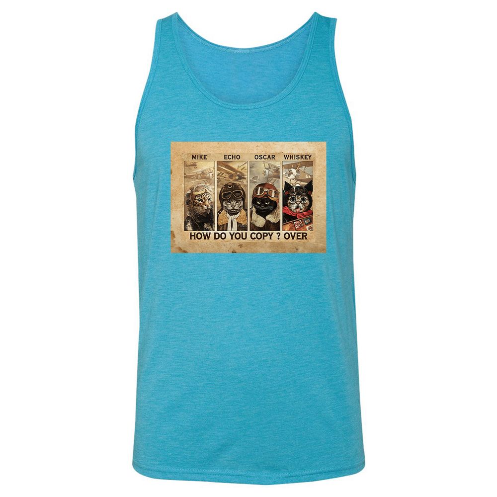 Unisex Jersey Tank - F83RRGDK - Aqua Triblend - 3