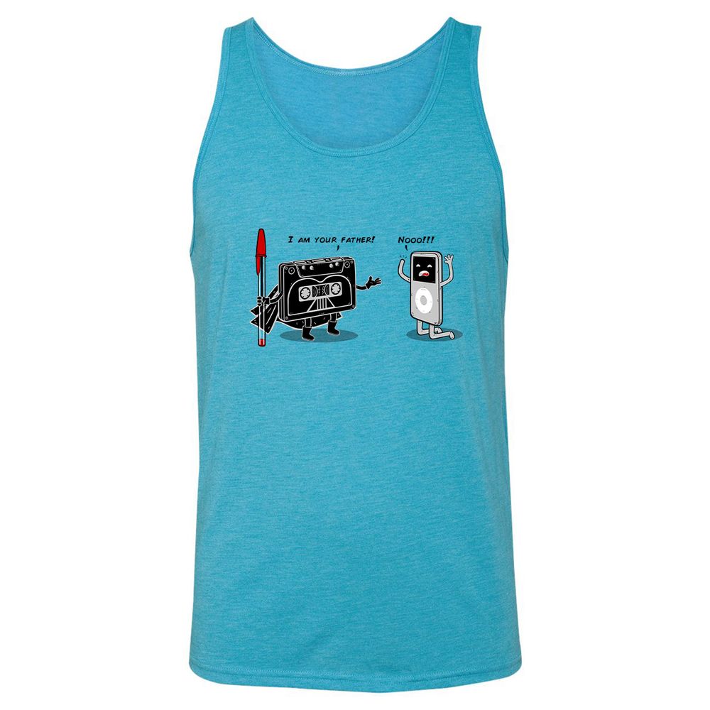 Unisex Jersey Tank - RNQFTLUK - Aqua Triblend - 3