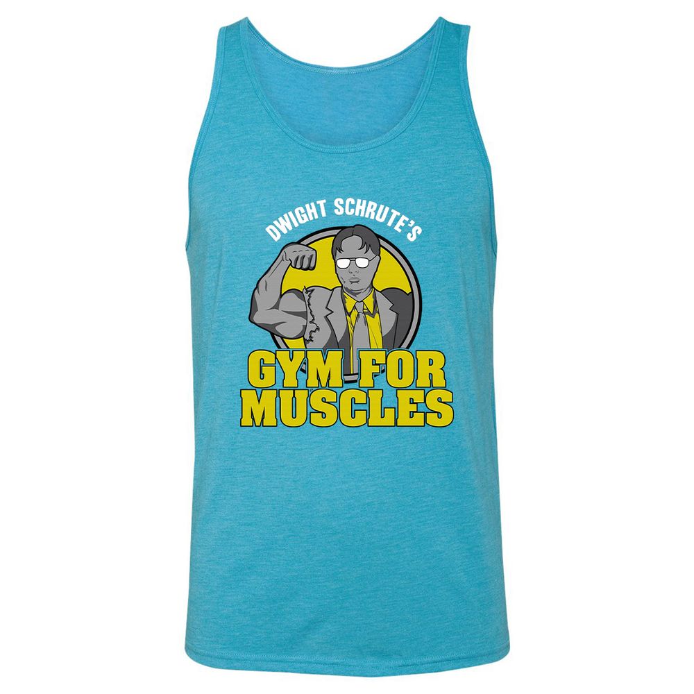 Unisex Jersey Tank - D821SQSU - Aqua Triblend - 3