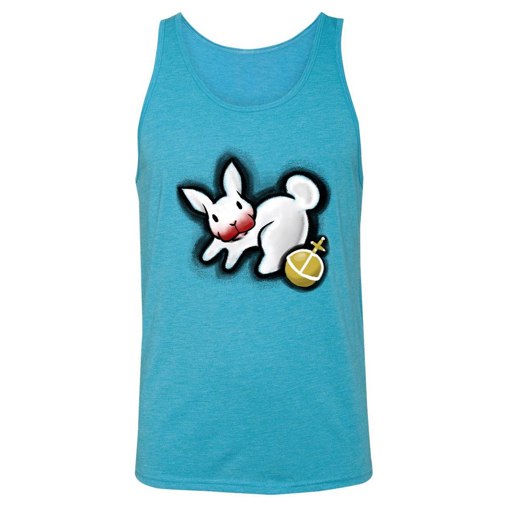 Unisex Jersey Tank - KHX4HK7V - Aqua Triblend - 3