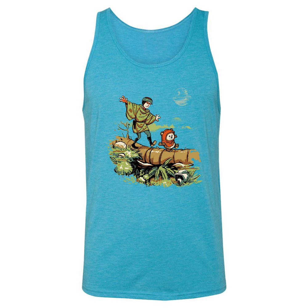 Unisex Jersey Tank - PTN5RNK1 - Aqua Triblend - 3
