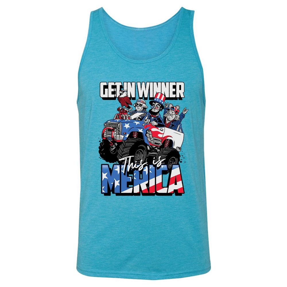 Unisex Jersey Tank - H1F88S8H - Aqua Triblend - 3