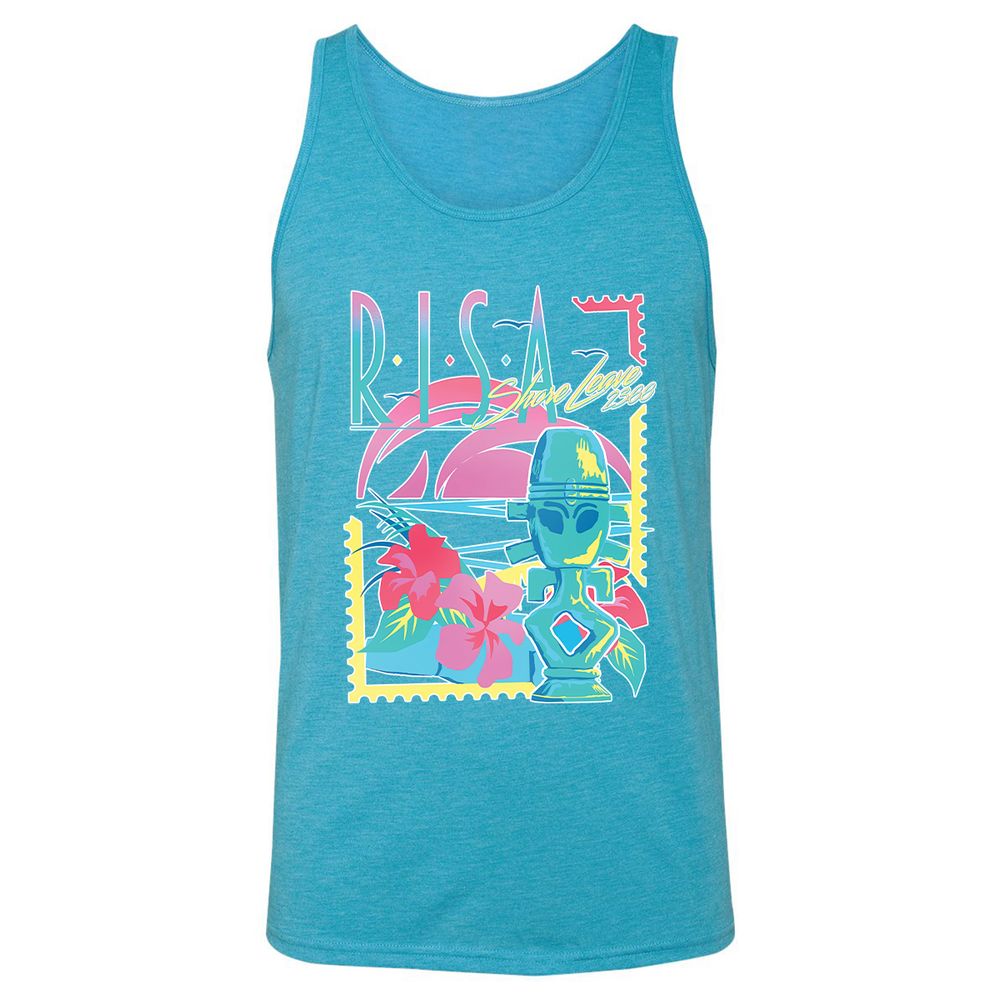 Unisex Jersey Tank - 9M75W6WM - Aqua Triblend - 3