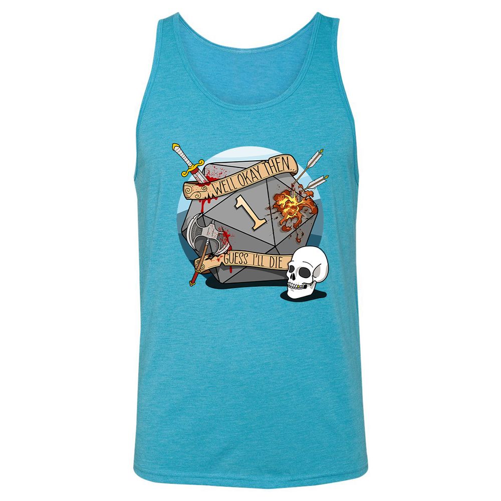 Unisex Jersey Tank - R796XEP3 - Aqua Triblend - 3