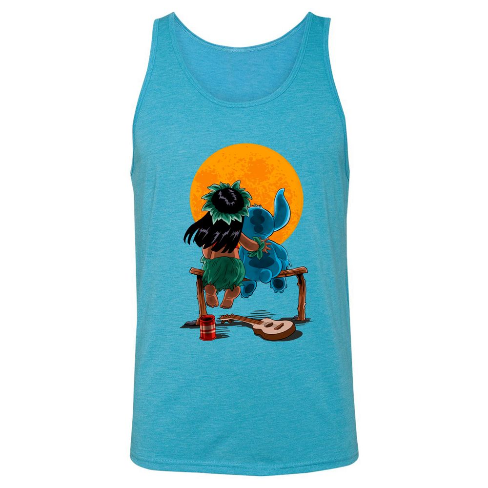 Unisex Jersey Tank - 7MYRRZML - Aqua Triblend - 3