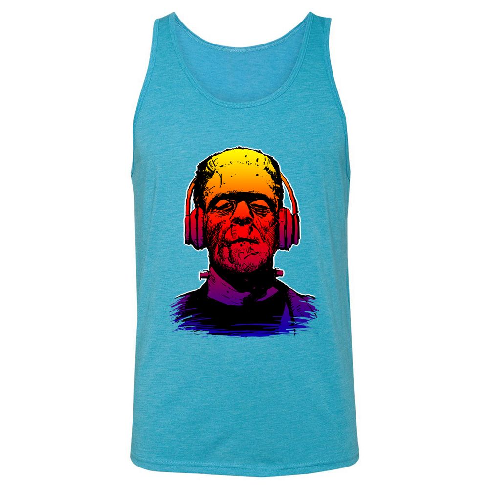 Unisex Jersey Tank - LTKFZD1B - Aqua Triblend - 3