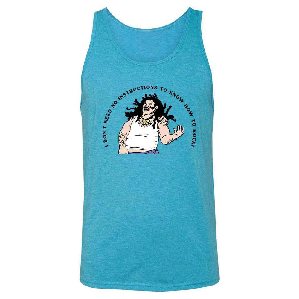 Unisex Jersey Tank - EUPPV88Y - Aqua Triblend - 3