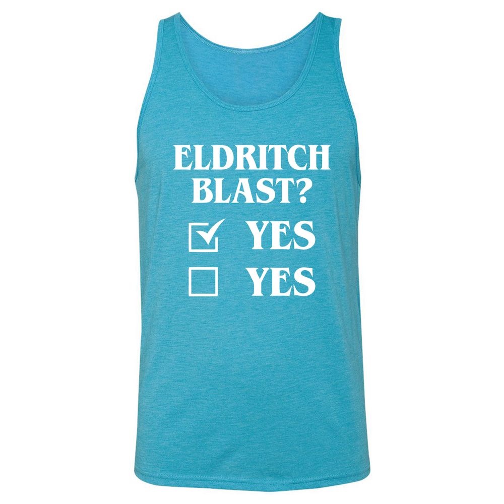 Unisex Jersey Tank - JP4YZPLB - Aqua Triblend - 3