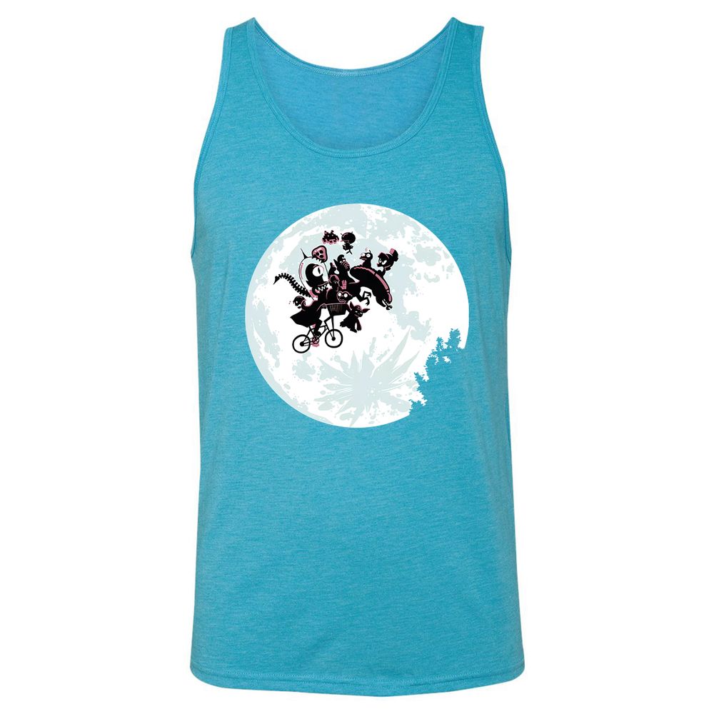 Unisex Jersey Tank - 14JTFN9Y - Aqua Triblend - 3