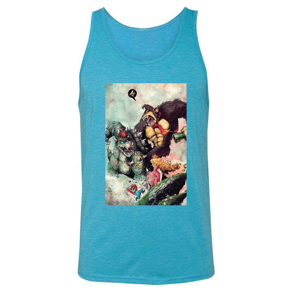 Unisex Jersey Tank - 37AFQHEZ - Aqua Triblend - 3