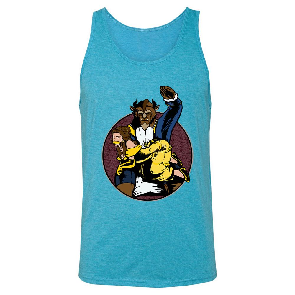 Unisex Jersey Tank - 1NR2UD4E - Aqua Triblend - 3