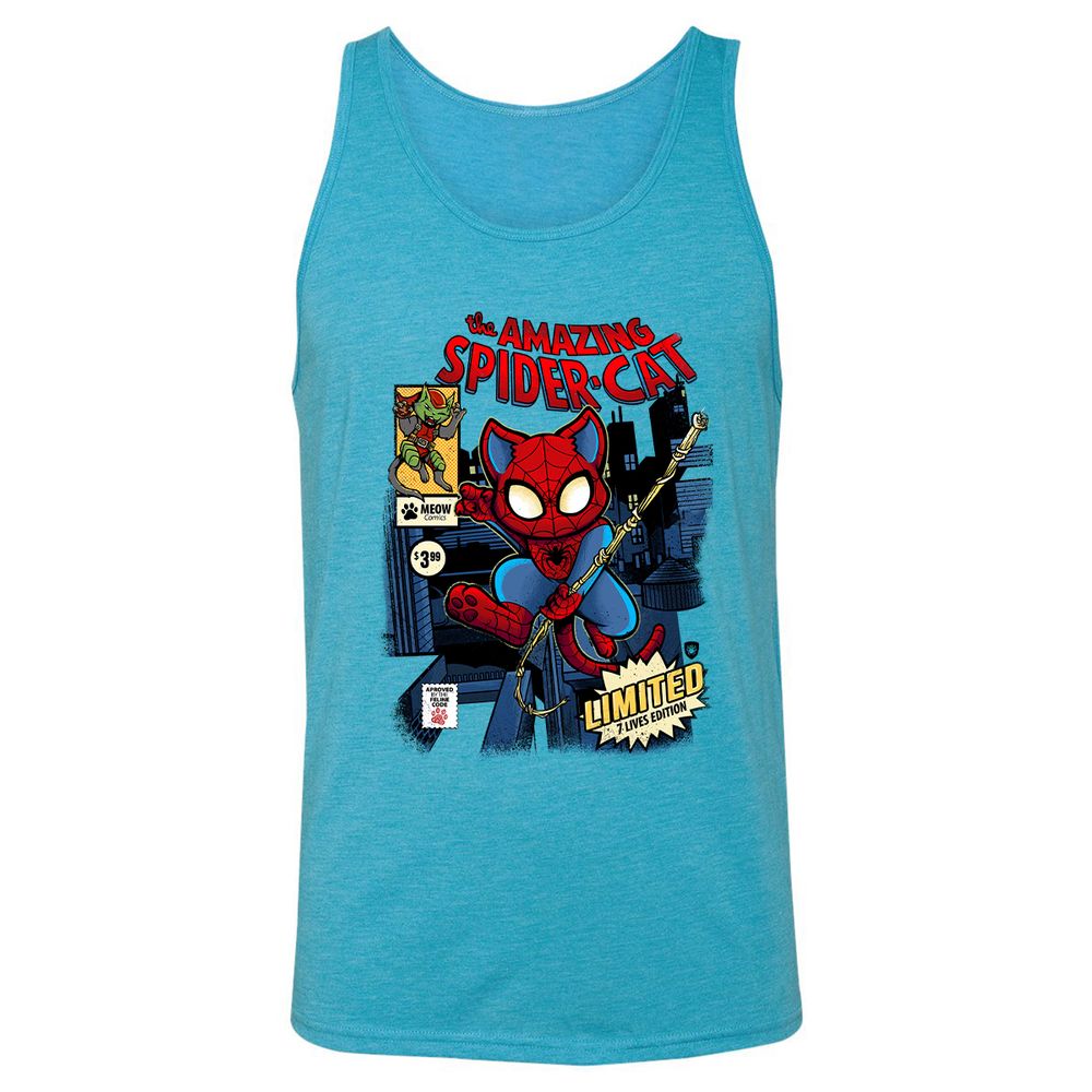 Unisex Jersey Tank - P3C8FRUC - Aqua Triblend - 3