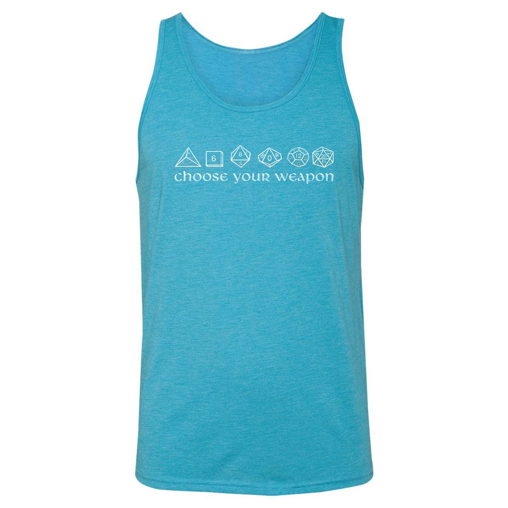 Unisex Jersey Tank - H2QSN9H3 - Aqua Triblend - 3