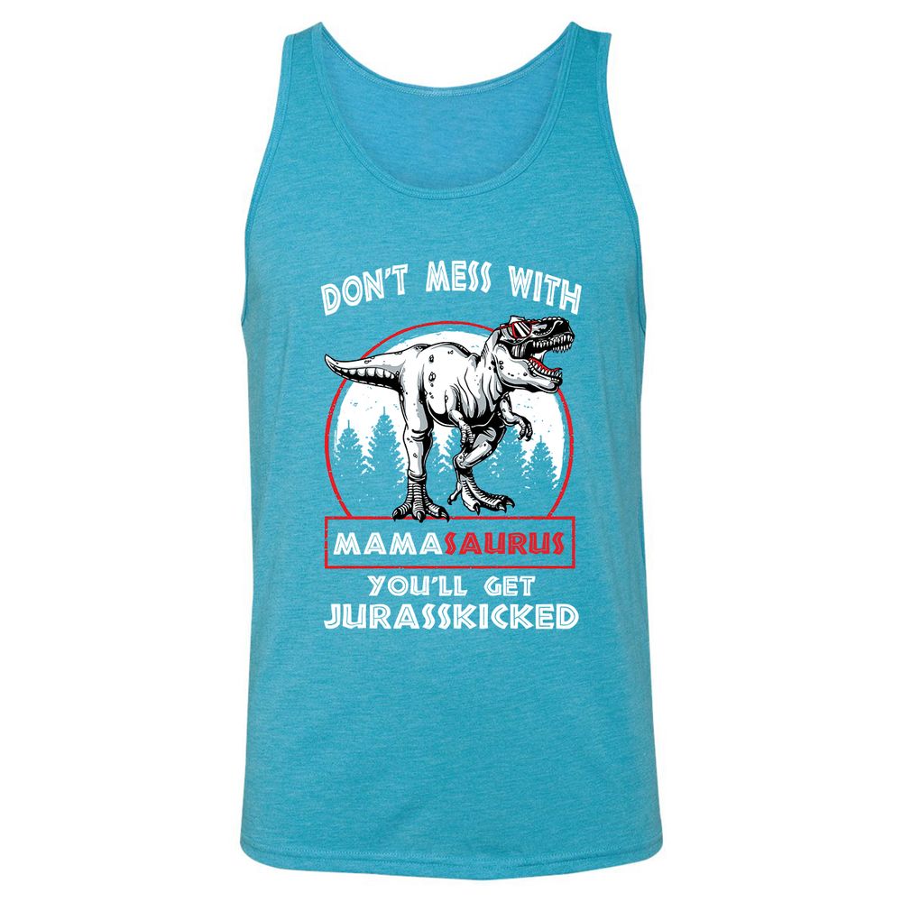 Unisex Jersey Tank - X1RV3E3N - Aqua Triblend - 3
