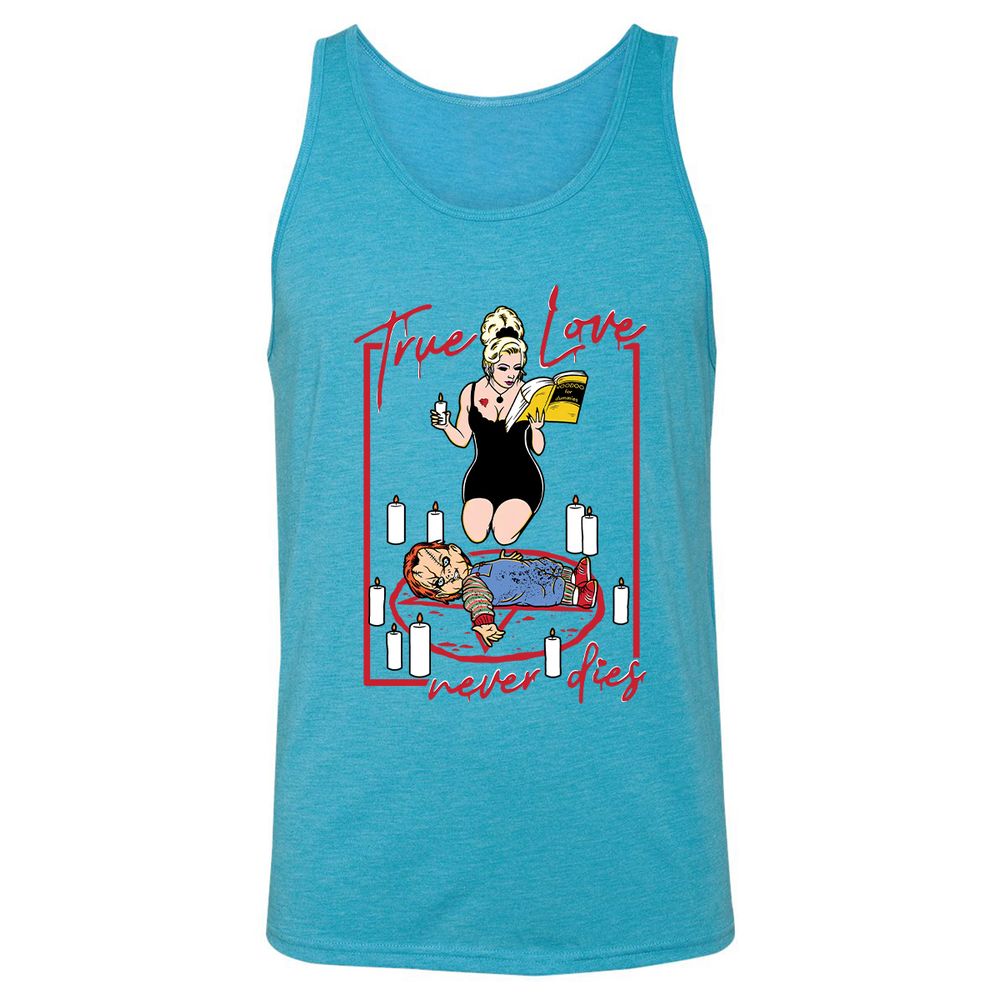 Unisex Jersey Tank - SMK9K1QA - Aqua Triblend - 3