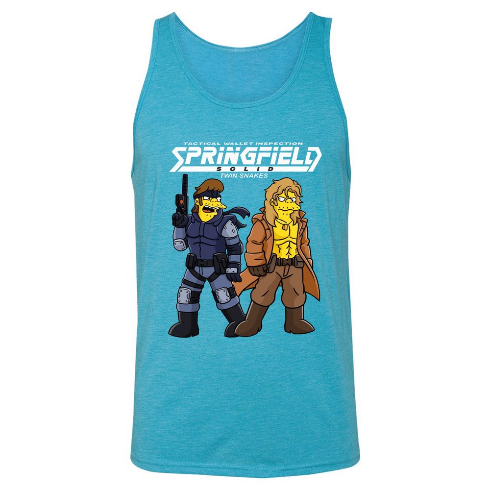 Unisex Jersey Tank - AZVMV4PM - Aqua Triblend - 3