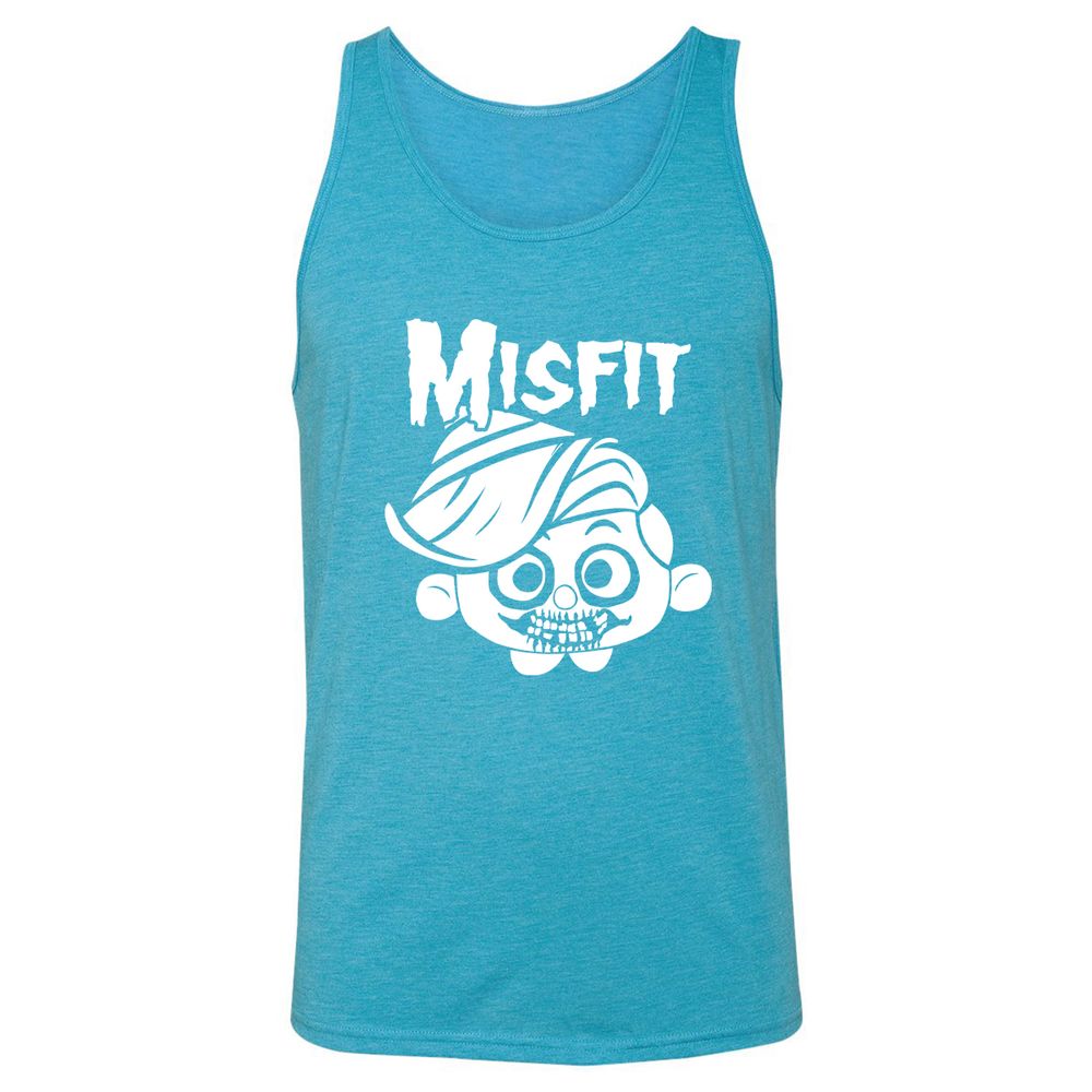 Unisex Jersey Tank - N94U1BNQ - Aqua Triblend - 3