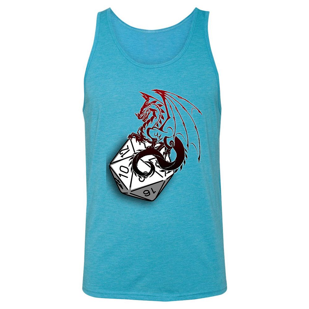 Unisex Jersey Tank - J7JCZ4UZ - Aqua Triblend - 3