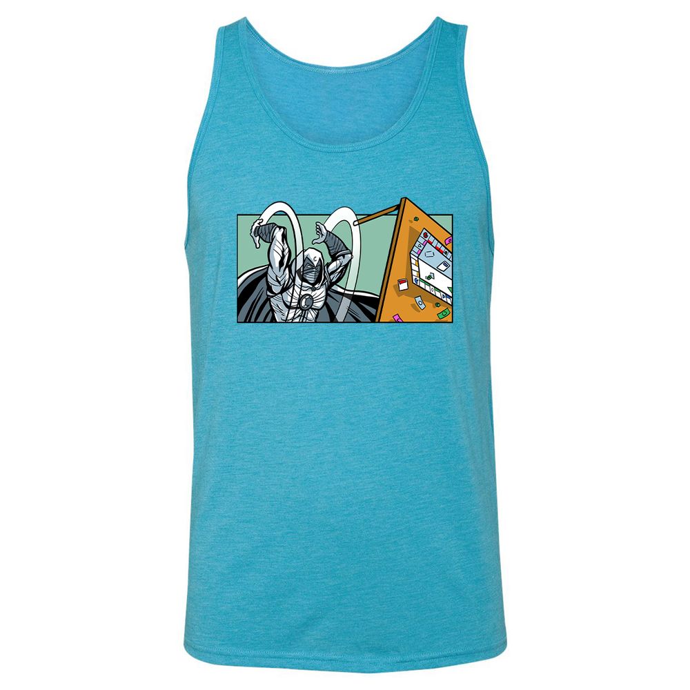 Unisex Jersey Tank - T5HFD9X8 - Aqua Triblend - 3