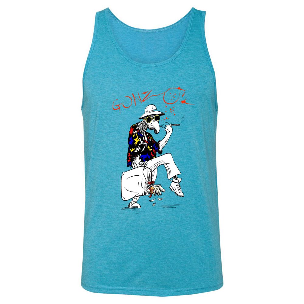 Unisex Jersey Tank - ZMMBMTA2 - Aqua Triblend - 3