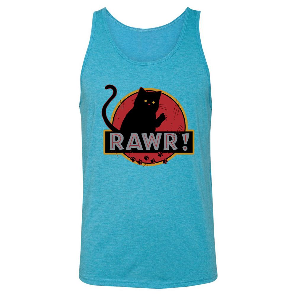 Unisex Jersey Tank - 9HHVL2JK - Aqua Triblend - 3