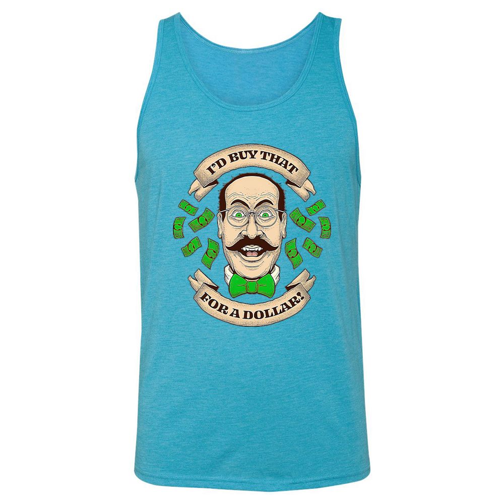 Unisex Jersey Tank - SUJ76XQH - Aqua Triblend - 3