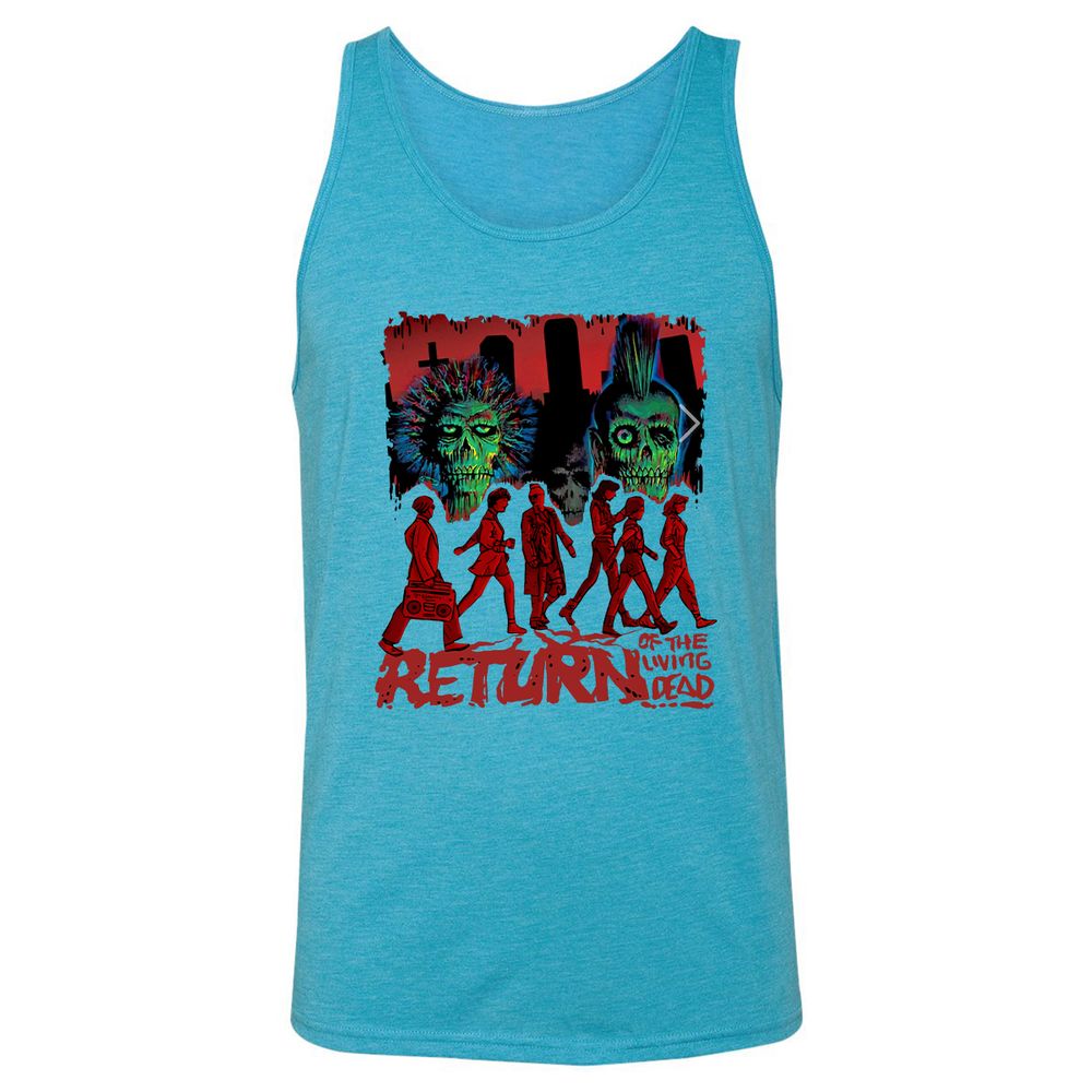 Unisex Jersey Tank - UV4J1KZY - Aqua Triblend - 3