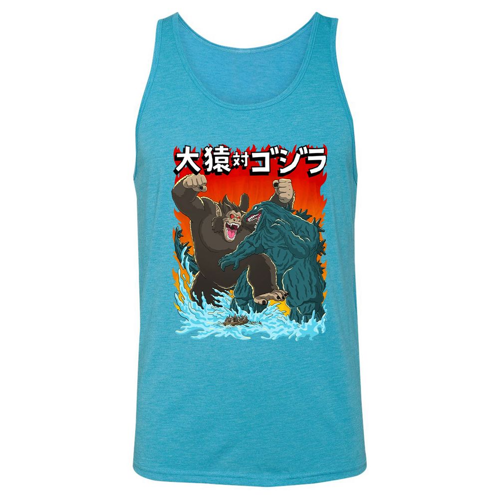 Unisex Jersey Tank - J9FXQE4P - Aqua Triblend - 3