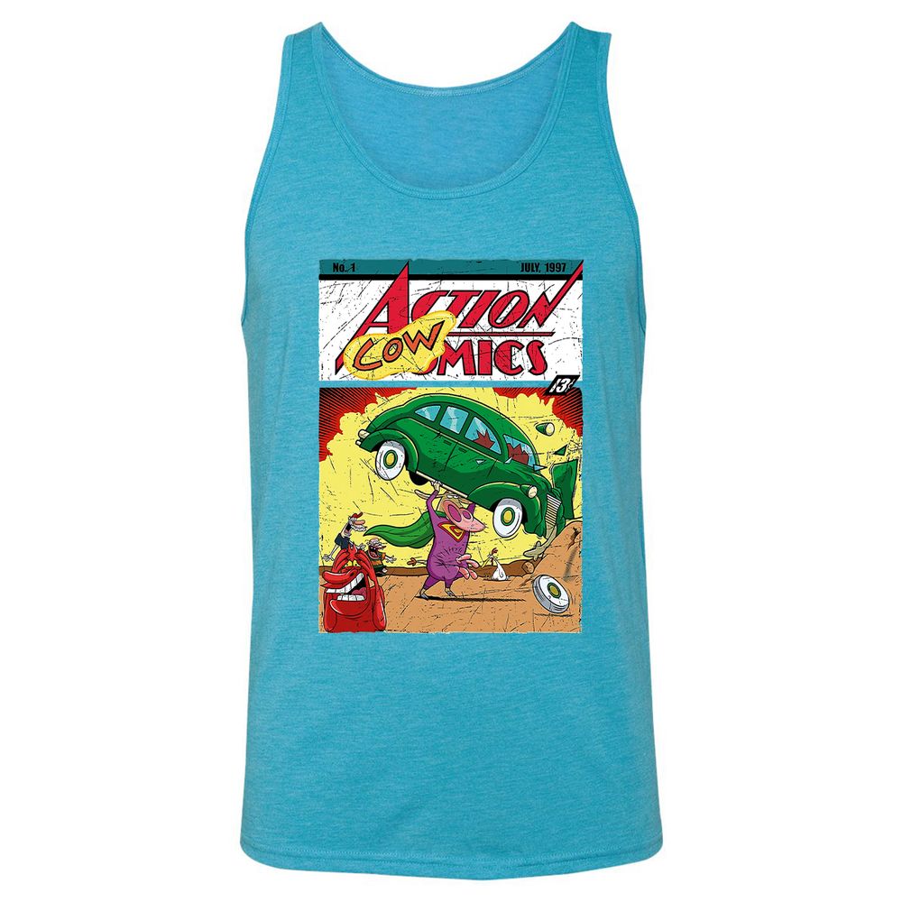 Unisex Jersey Tank - Q8Q82UKQ - Aqua Triblend - 3