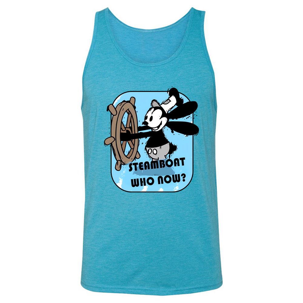 Unisex Jersey Tank - W8U6RN32 - Aqua Triblend - 3