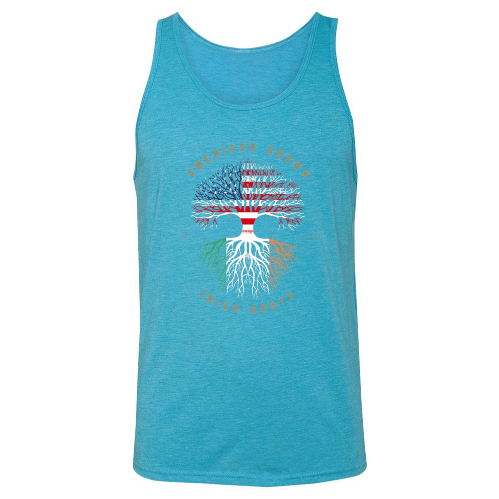 Unisex Jersey Tank - KD67VA78 - Aqua Triblend - 3