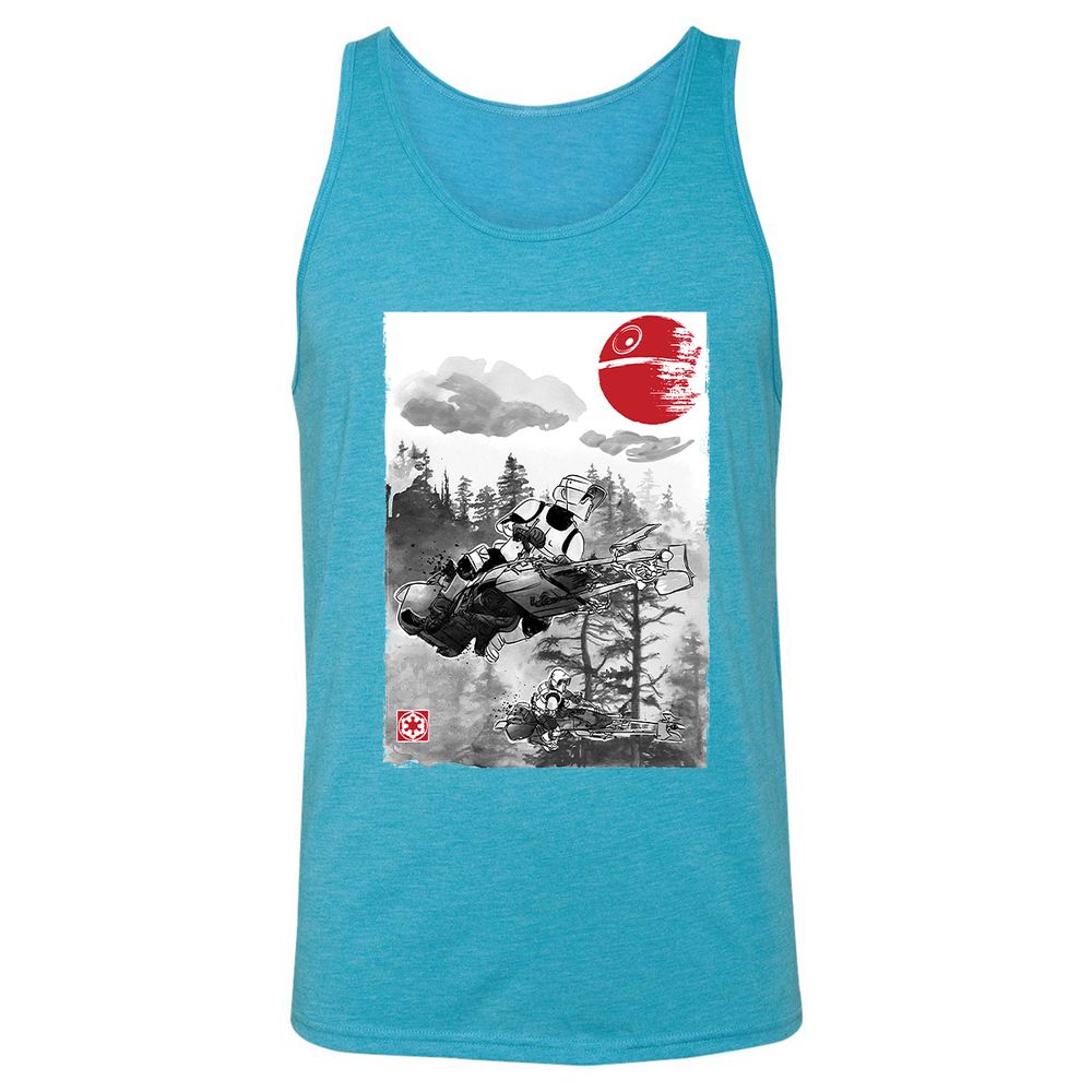Unisex Jersey Tank - 3DHGG9D5 - Aqua Triblend - 3