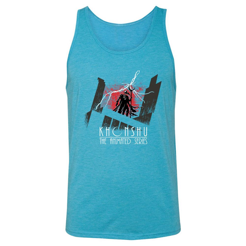Unisex Jersey Tank - 3LYN3KRH - Aqua Triblend - 3
