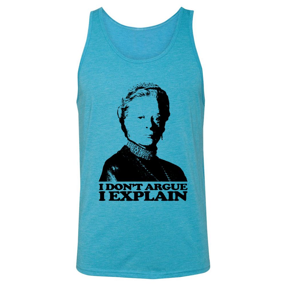 Unisex Jersey Tank - 4DRSASDK - Aqua Triblend - 3