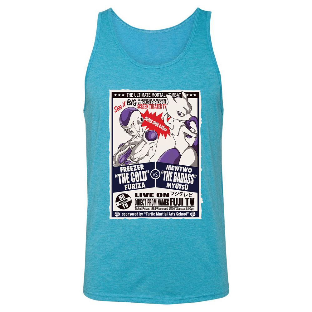 Unisex Jersey Tank - 87JB9BF5 - Aqua Triblend - 3