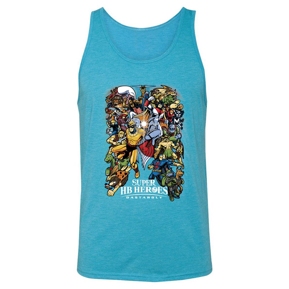 Unisex Jersey Tank - LHZZ48M9 - Aqua Triblend - 3